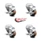 Service Caster 3 Inch High Temp Glass Filled Nylon Wheel Swivel Bolt Hole Caster Set with Brake SCC-BH20S314-GFNSHT-TLB-4 - alternate 6